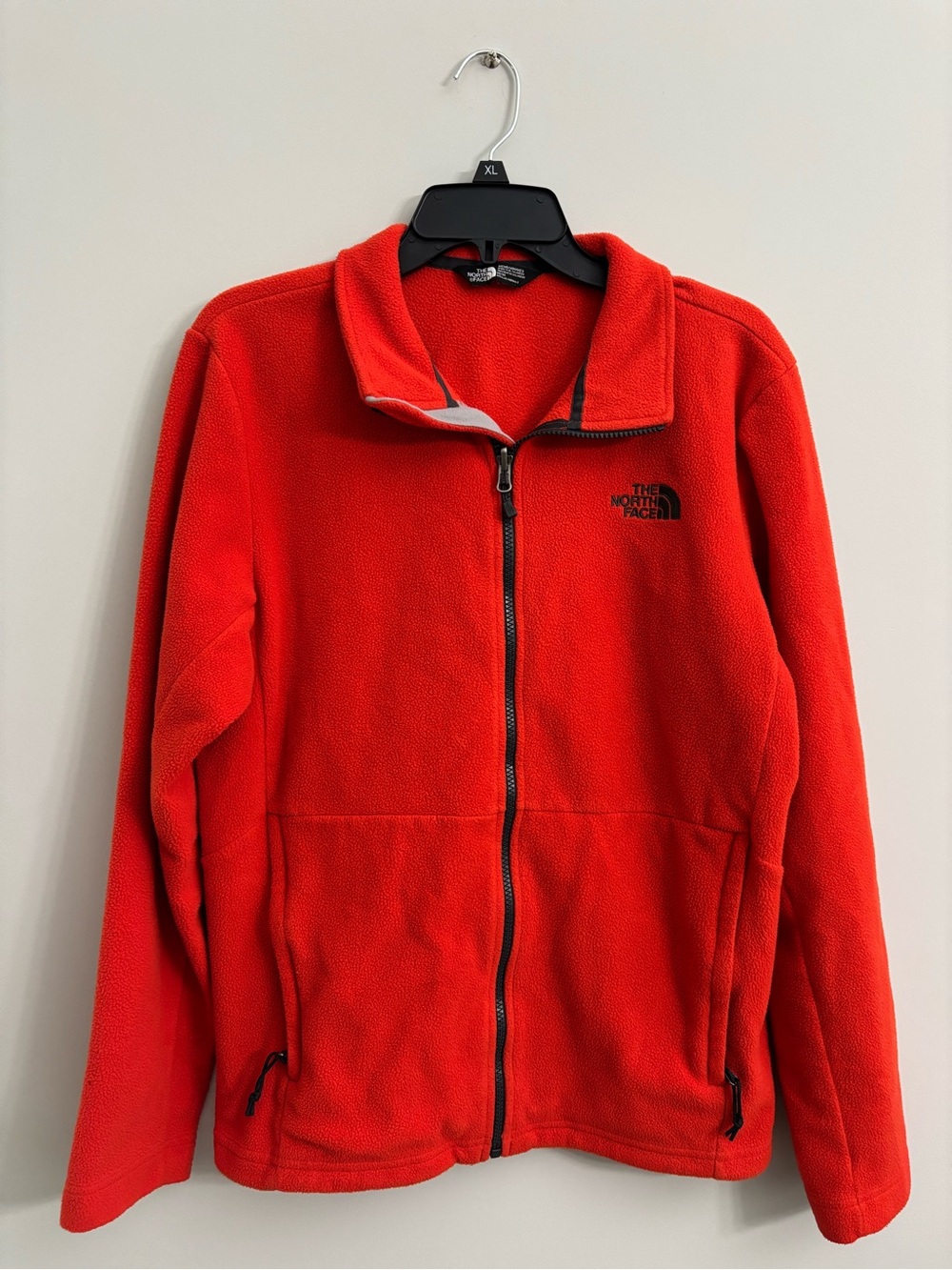 The North Face Men's Bright Red Full-Zip Fleece Jacket